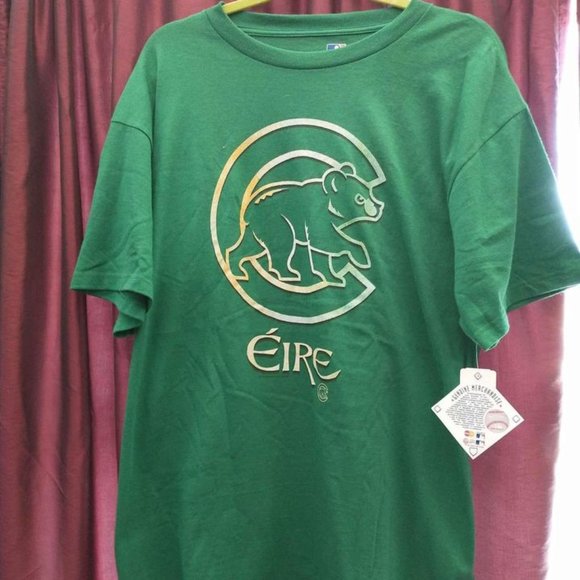 nwt Men's large Chicago Cubs Cubbies Eire Irish MLB t-shirt NEW - Picture 1 of 2